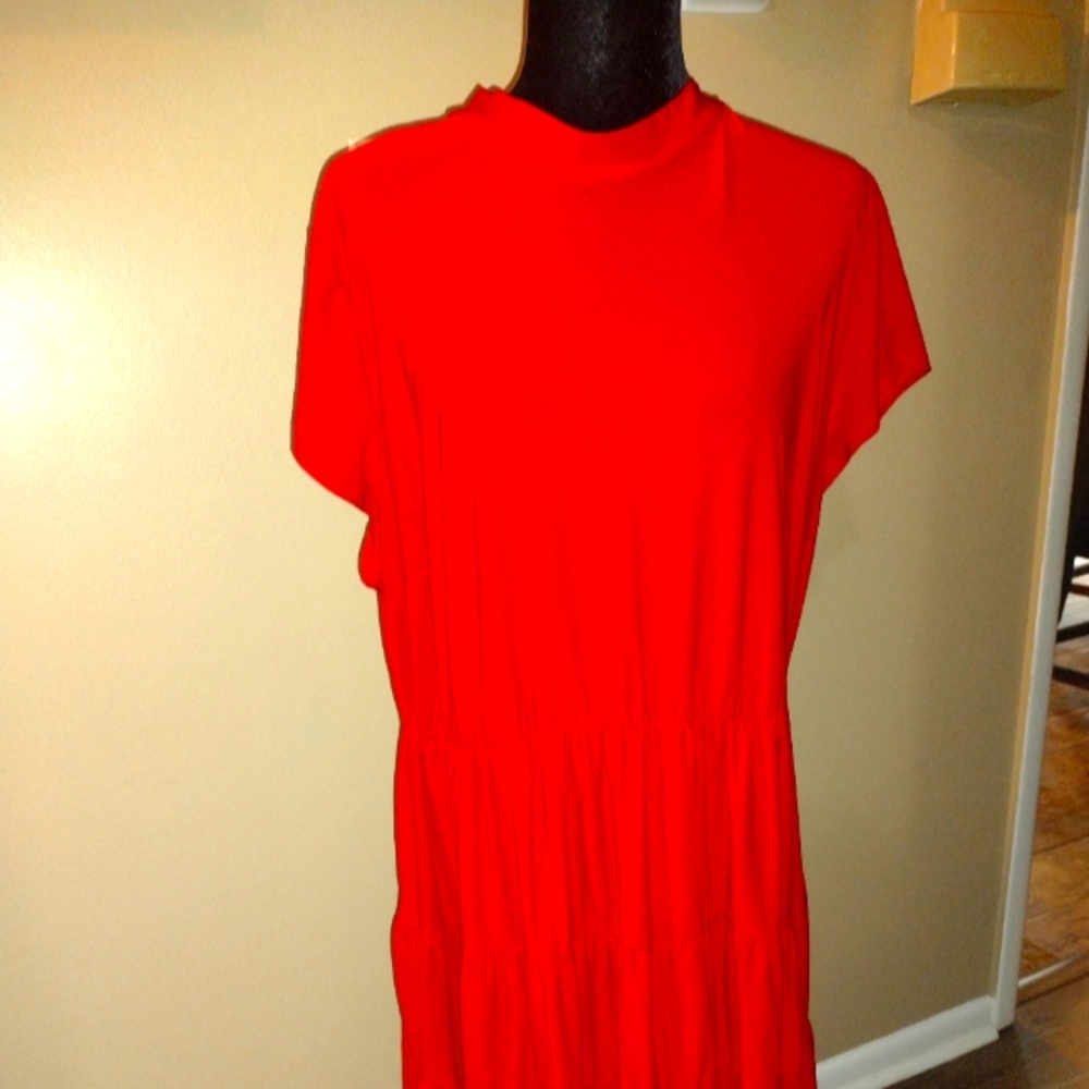 Red cocktail dress